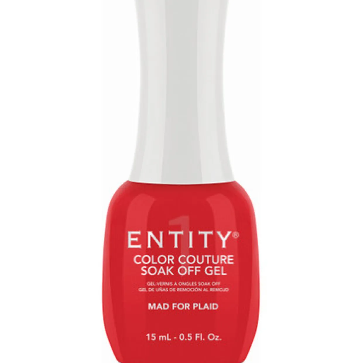 Entity One Color Couture Gel Polish "Mad For Plaid" - Orange Red Creme