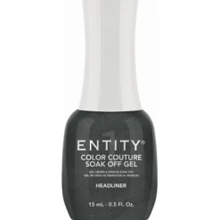 Entity One Color Couture Gel Polish "Headliner" - Dark Grey Shimmer