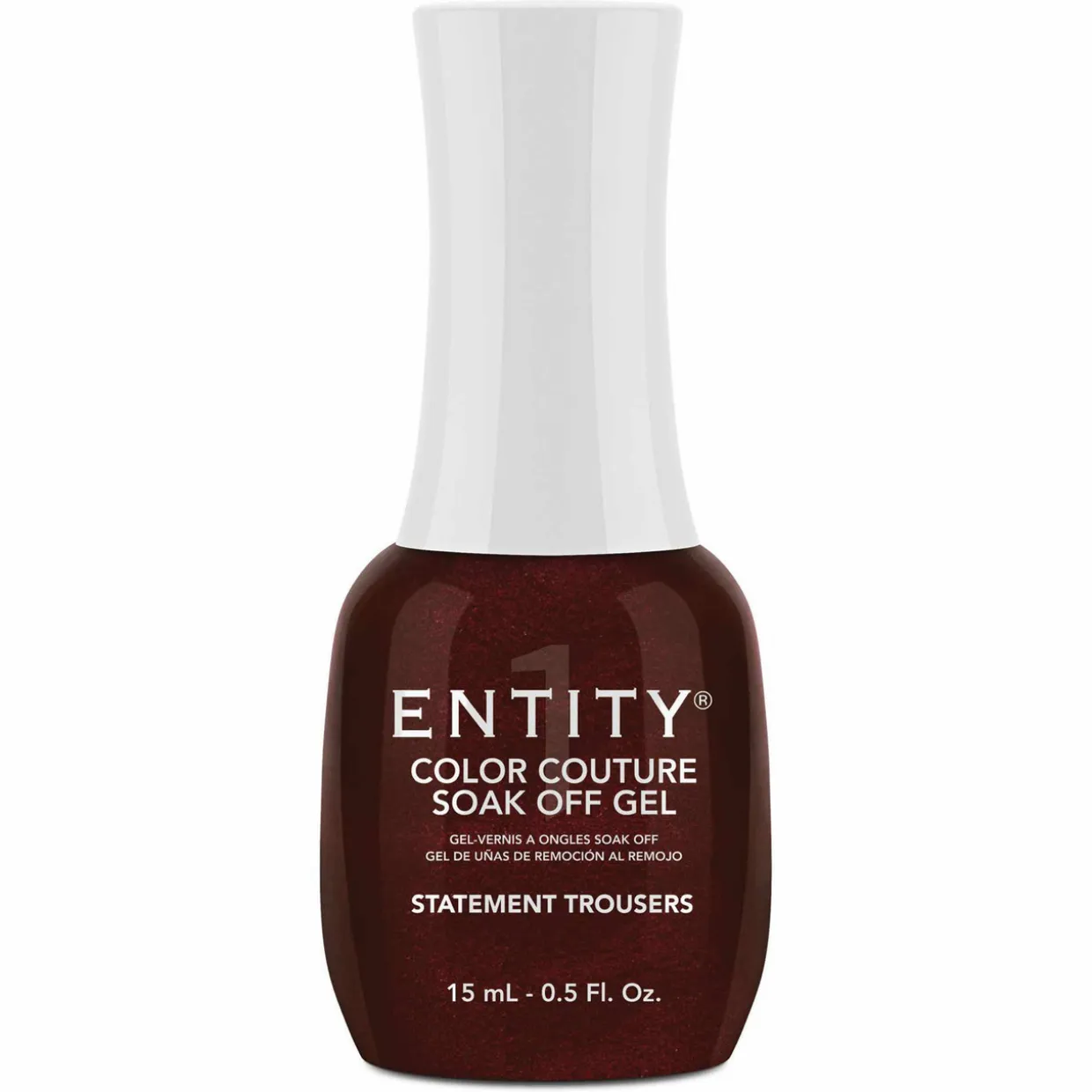 Entity One Color Couture Gel Polish "Statement Trousers" - Maroon Pearl