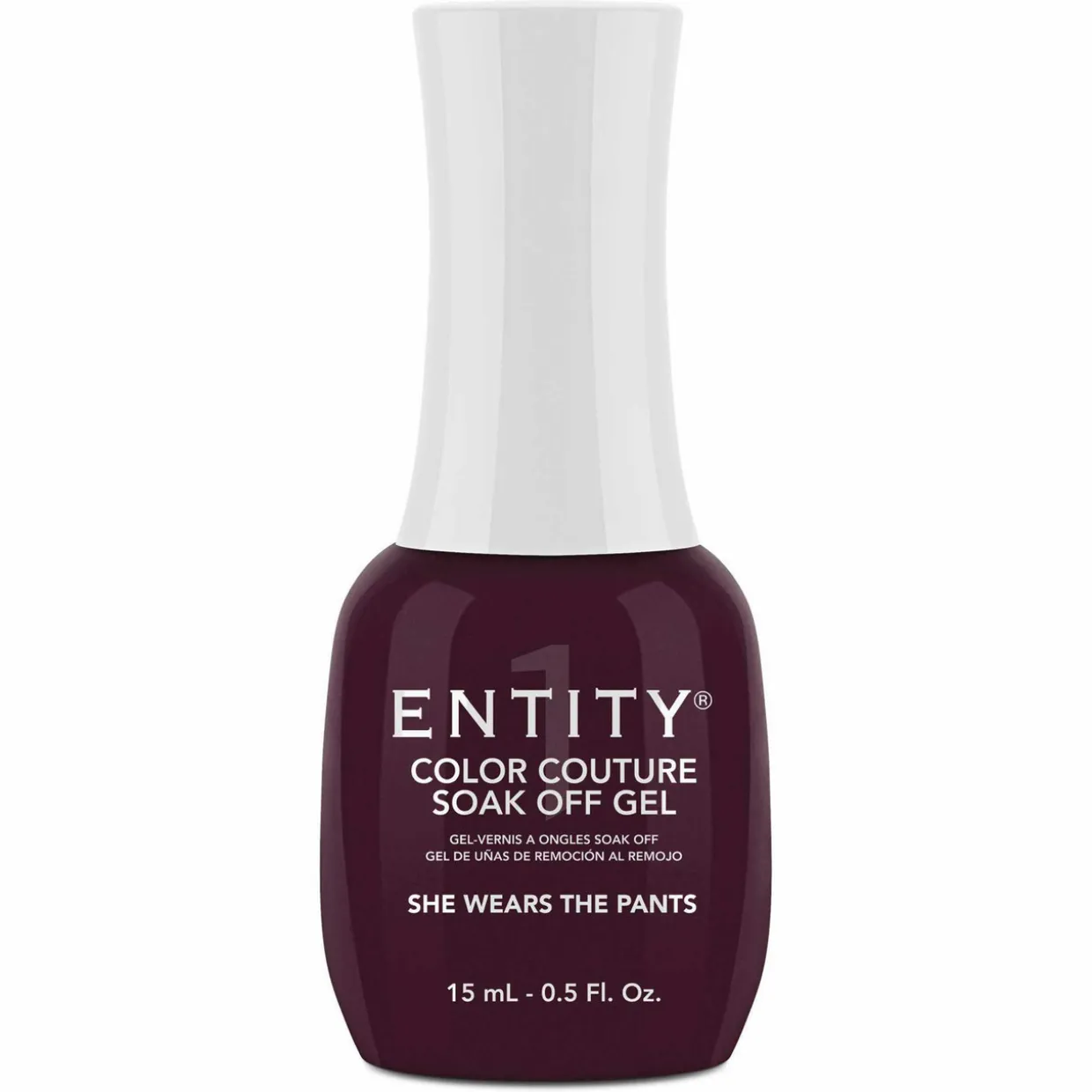 Entity One Color Couture Gel Polish "She Wears The Pants" - Dark Burgundy Creme