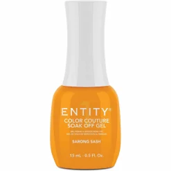 Entity One Color Couture Gel Polish "Sarong Sash" - Bright Orange Creme