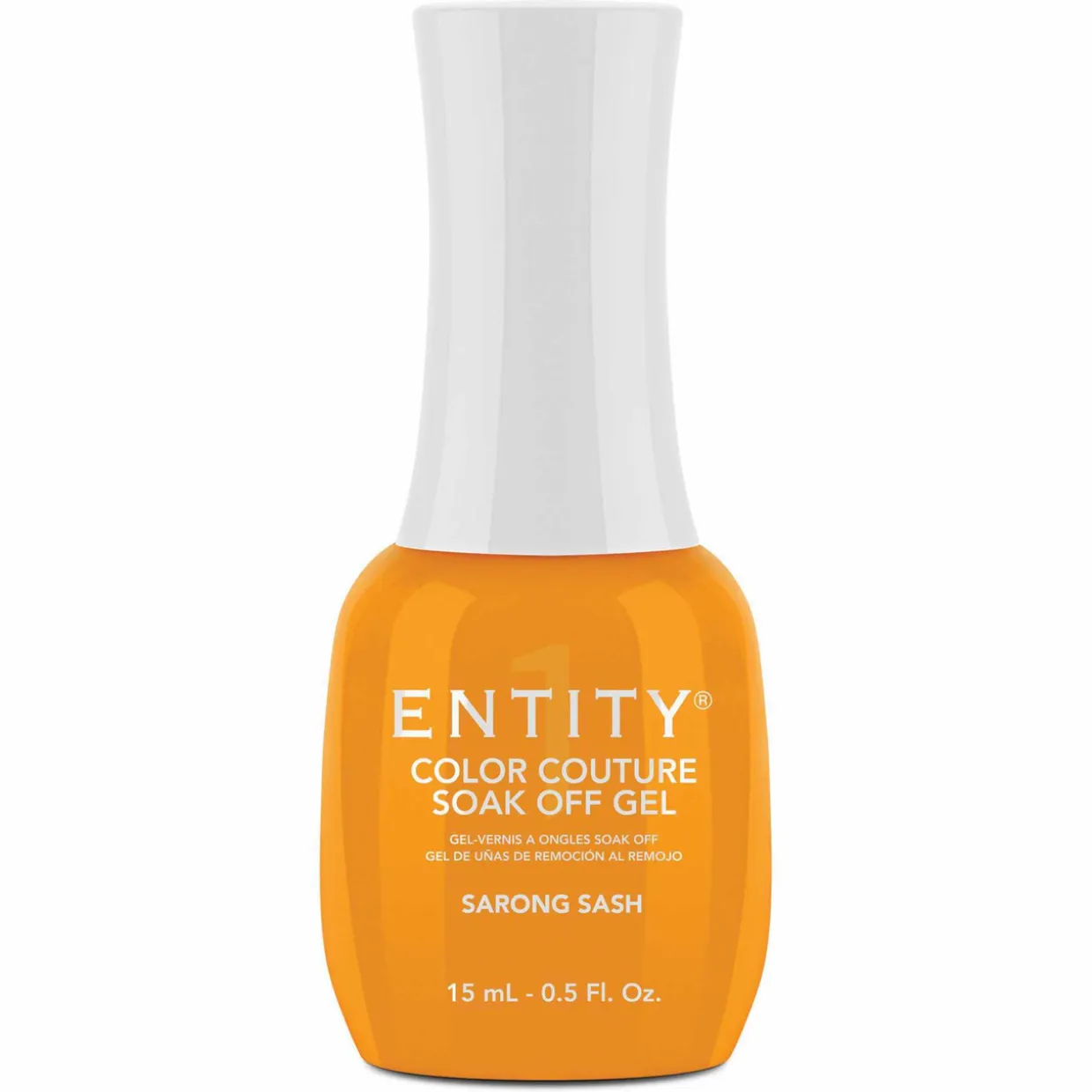 Entity One Color Couture Gel Polish "Sarong Sash" - Bright Orange Creme