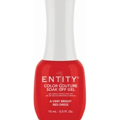 Entity One Color Couture Gel Polish "A-Very Bright Red Dress" - Bright Red Creme