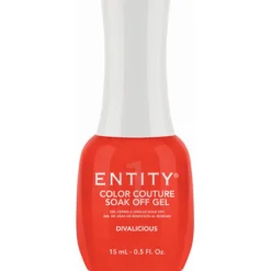 Entity One Color Couture Gel Polish "Divalicious" - Orange Glitter