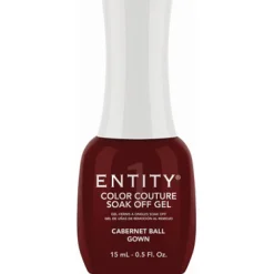 Entity One Color Couture Gel Polish "Cabernet Ball Gown" - Dark Red Shimmer