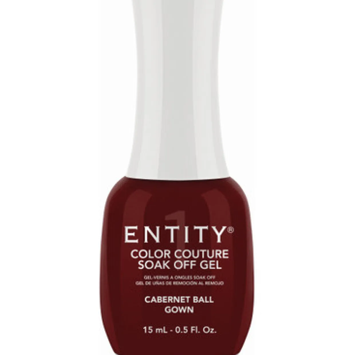 Entity One Color Couture Gel Polish "Cabernet Ball Gown" - Dark Red Shimmer