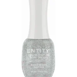 Entity One Color Couture Gel Polish "Dazzle Me With Diamonds" - Chunky Silver Holographic Glitter