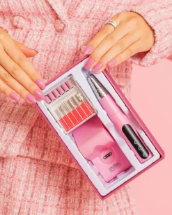 Gelish Cordless Go File - Includes Dock & Handpiece, Light Pink