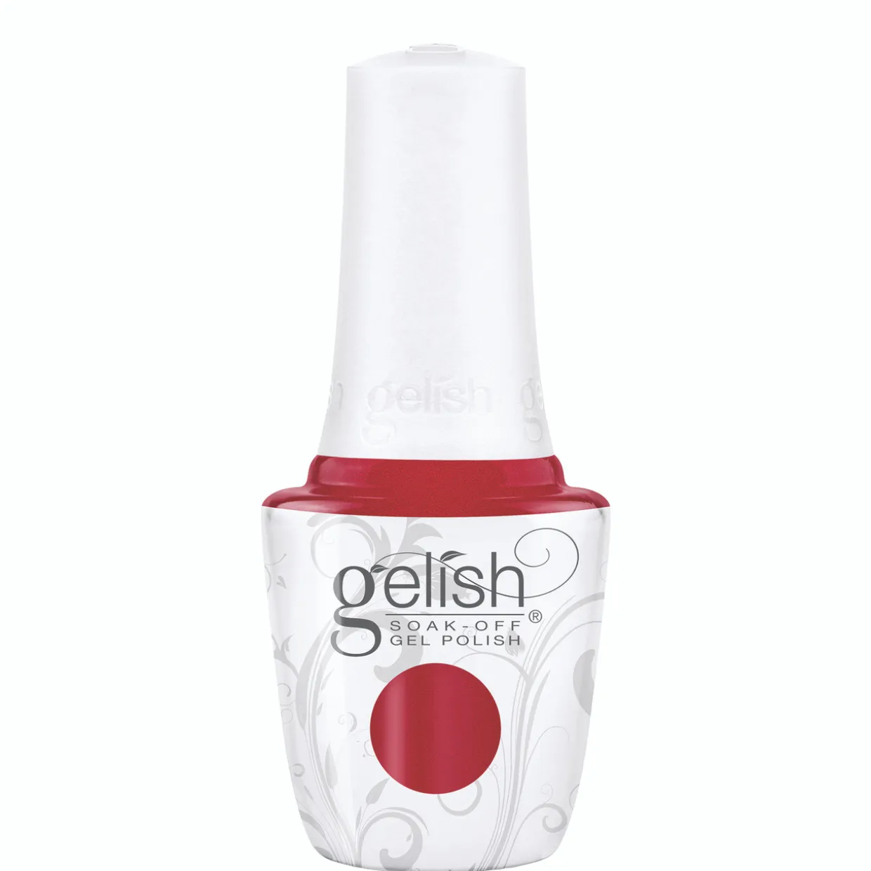 Gelish 18G Plus LED Light with Red Shimmer Soak-Off Gel Polish + Top and Base Coats