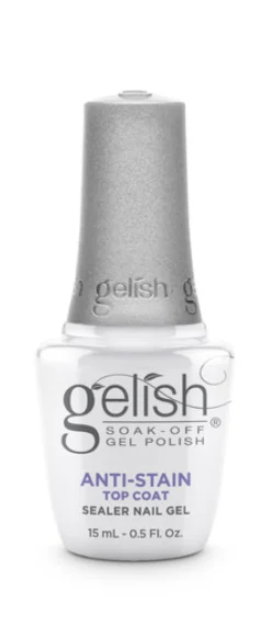 Gelish Anti-Stain Soak-Off Gel Top Coat, 15 mL | .5 fl. oz.