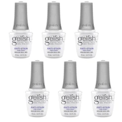 Gelish Anti-Stain Soak-Off Gel Top Coat, 15 mL | .5 fl. oz. - Case Pack of 6