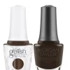 Gelish "Artwork In Progress" Duo, Medium Brown Creme - Includes Gel polish, and Lacquer