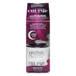 Gelish Aurora Cat Eye Magnetic Soak-Off Gel Polish "Sky On Fire", Pink Swirl Effect, 15 mL | .5fl oz - 1110564