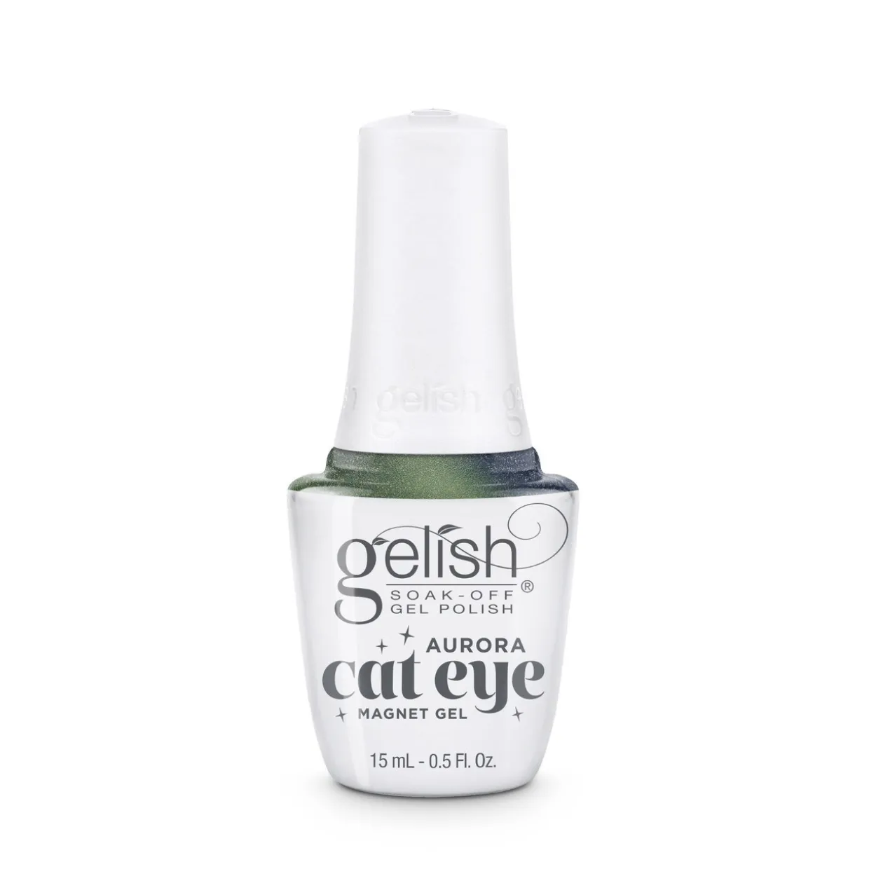 Gelish Aurora Cat Eye Magnetic Soak-Off Gel Polish "Big Bang For Your Buck", Green Swirl Effect, 15 mL | .5fl oz - 1110567