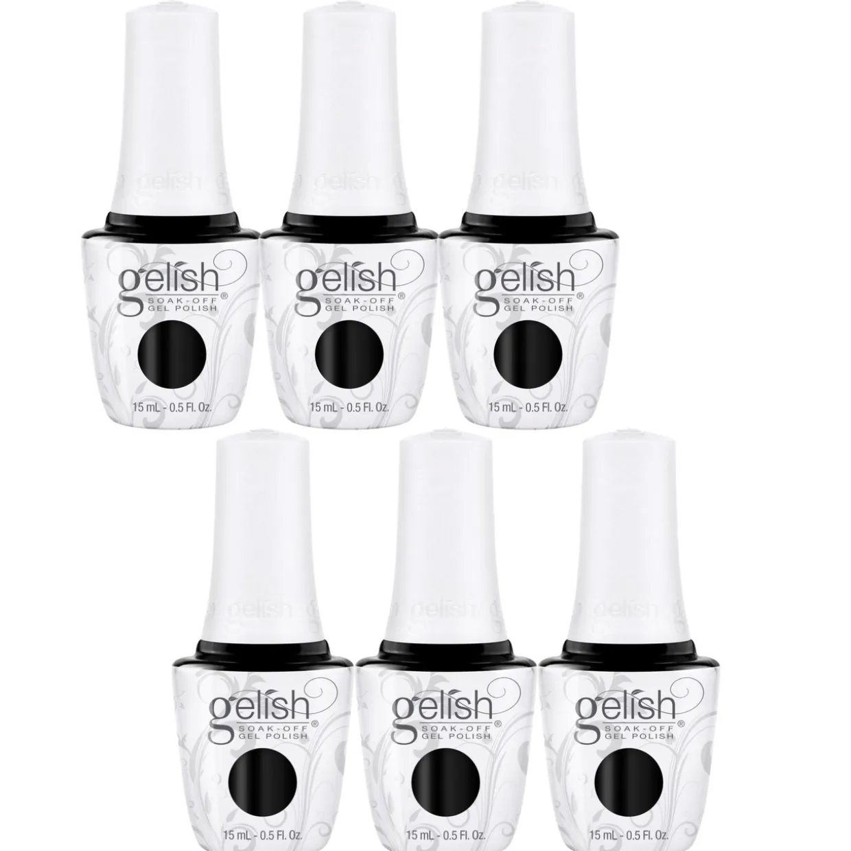 Gelish "Black Shadow" Soak-Off Gel Polish - 1110830, Case Pack of 6