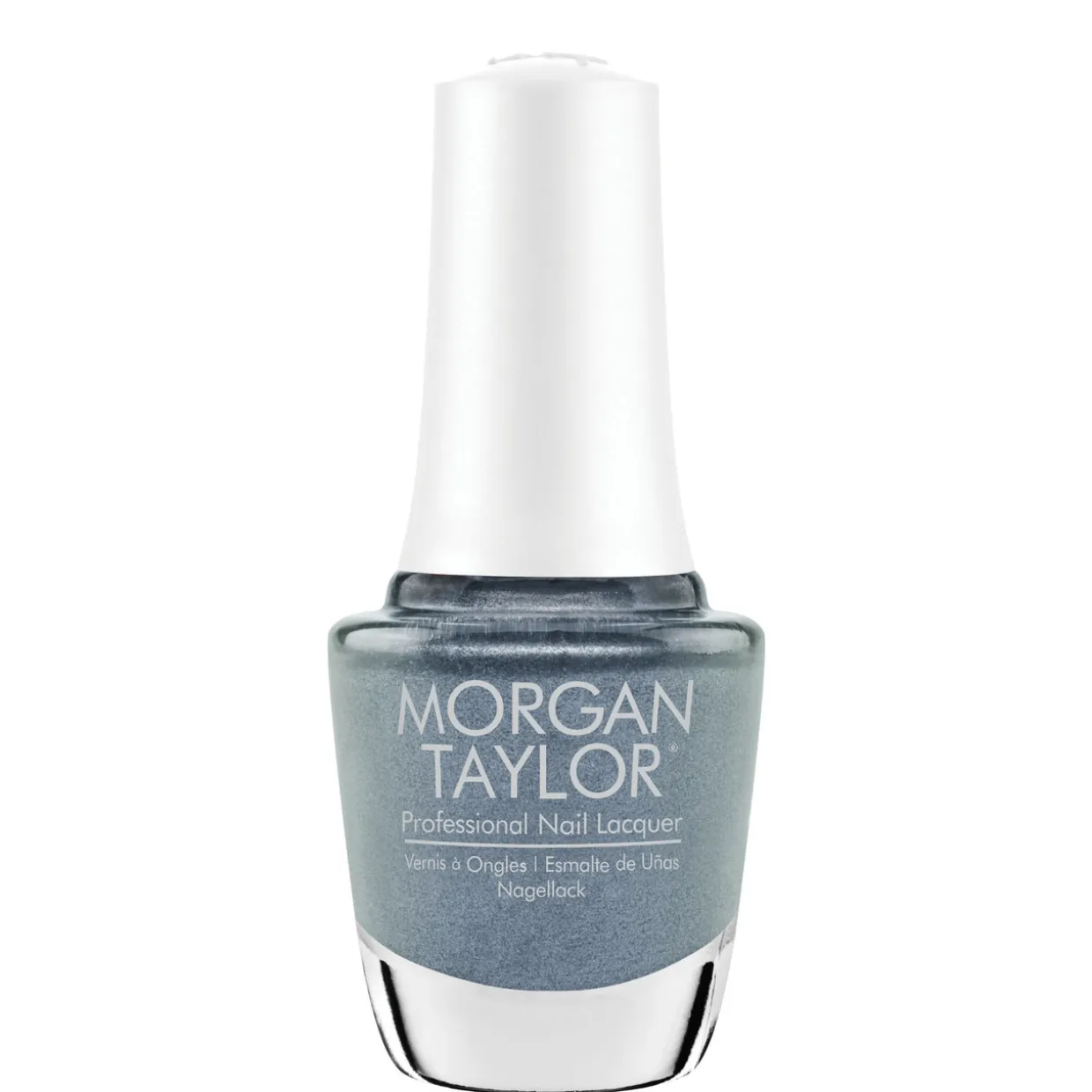 Gelish "Blue Moon Bloom" Duo- Includes Gel Polish and Lacquer - Steel Blue Pearl
