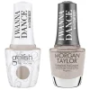 Gelish "Certified Platinum" Duo, Platinum Shimmer- Includes Gel Polish and Lacquer
