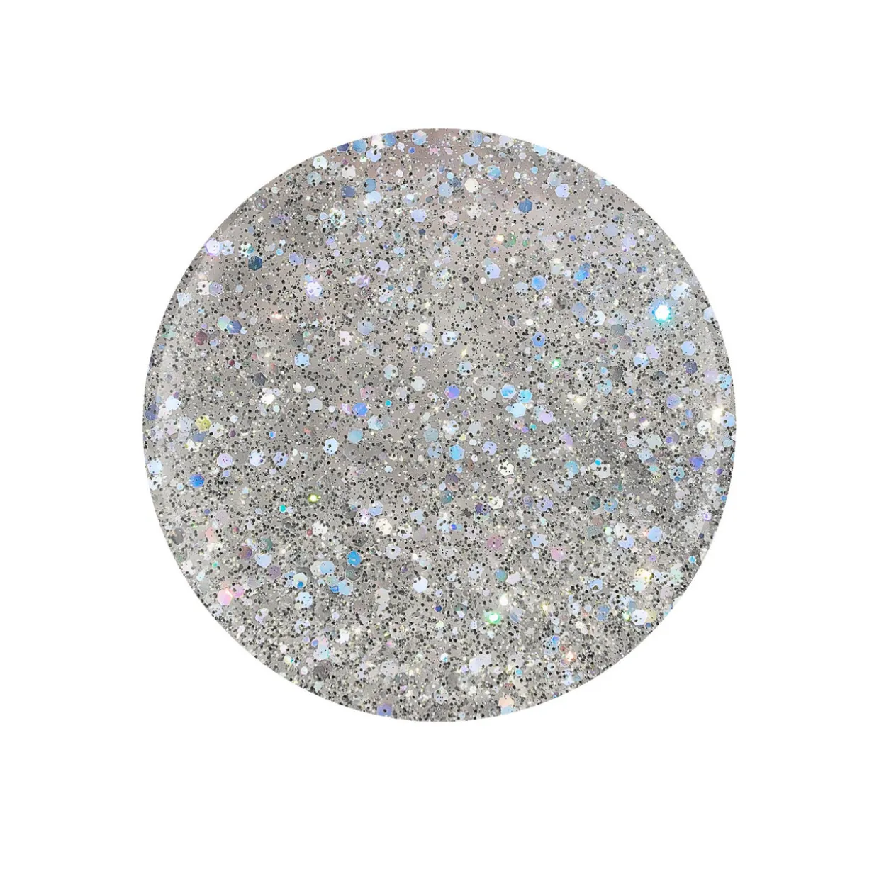 Gelish "Crystal Snowdrop" Trio- Includes Gel Polish, Lacquer and Dip - Silver Diamond Glitter