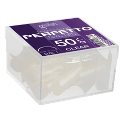 Gelish 50ct Perfetto Nail Tips Clear Size 9 - 1310209