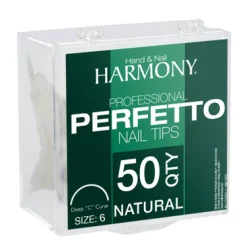 Gelish 50ct Perfetto Nail Tips Natural Size 6, 50 Count - 1310306