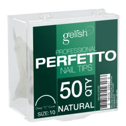 Gelish 50ct Perfetto Nail Tips Natural Size 10, 50 Count - 1310310