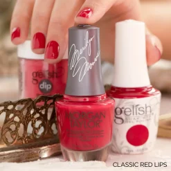Gelish Dip "Classic Red Lips", 23g | .8 oz - 1610358