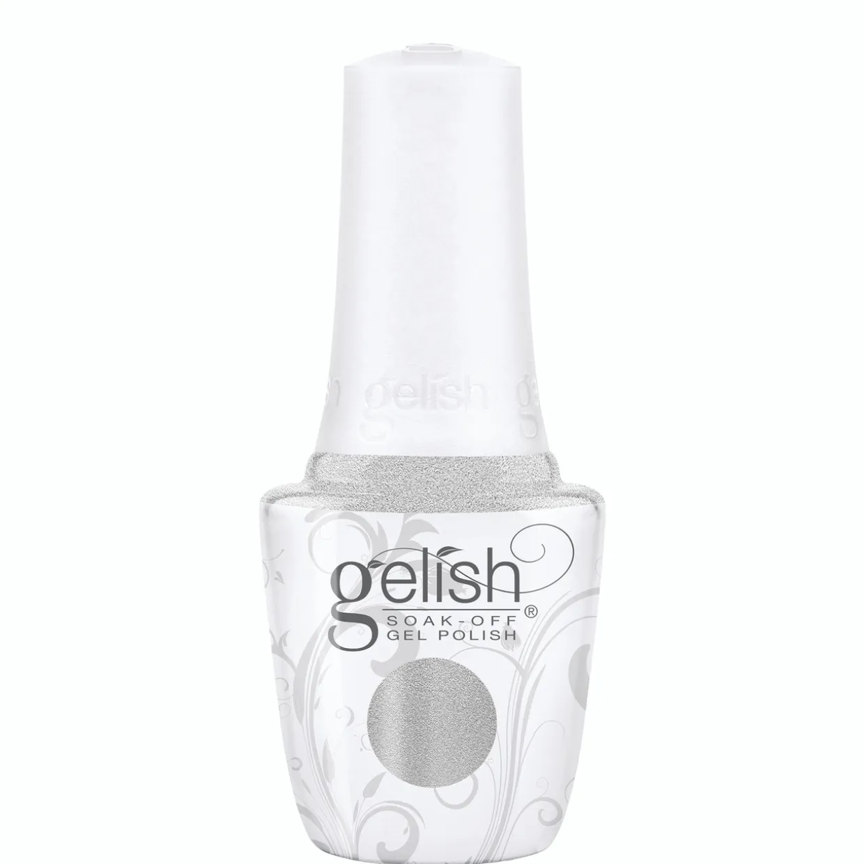 Gelish Disney Villains "Fashion Above All" 2 pc. Duo - Soak-Off Gel Polish and Lacquer - Silver Metallic