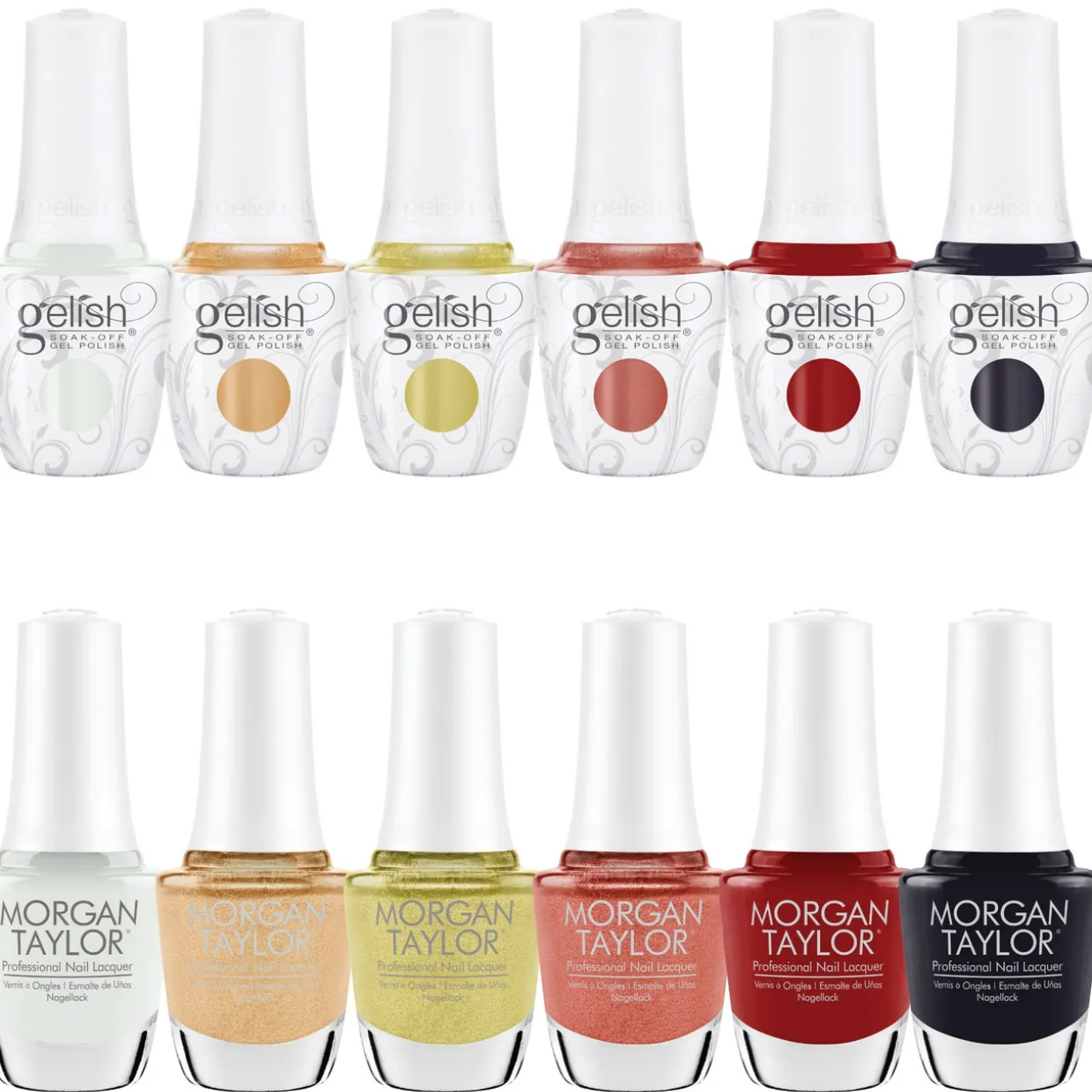 Gelish Fall Collection "Living Our Life" Gel Polish & Lacquer, 12 pc Bundle