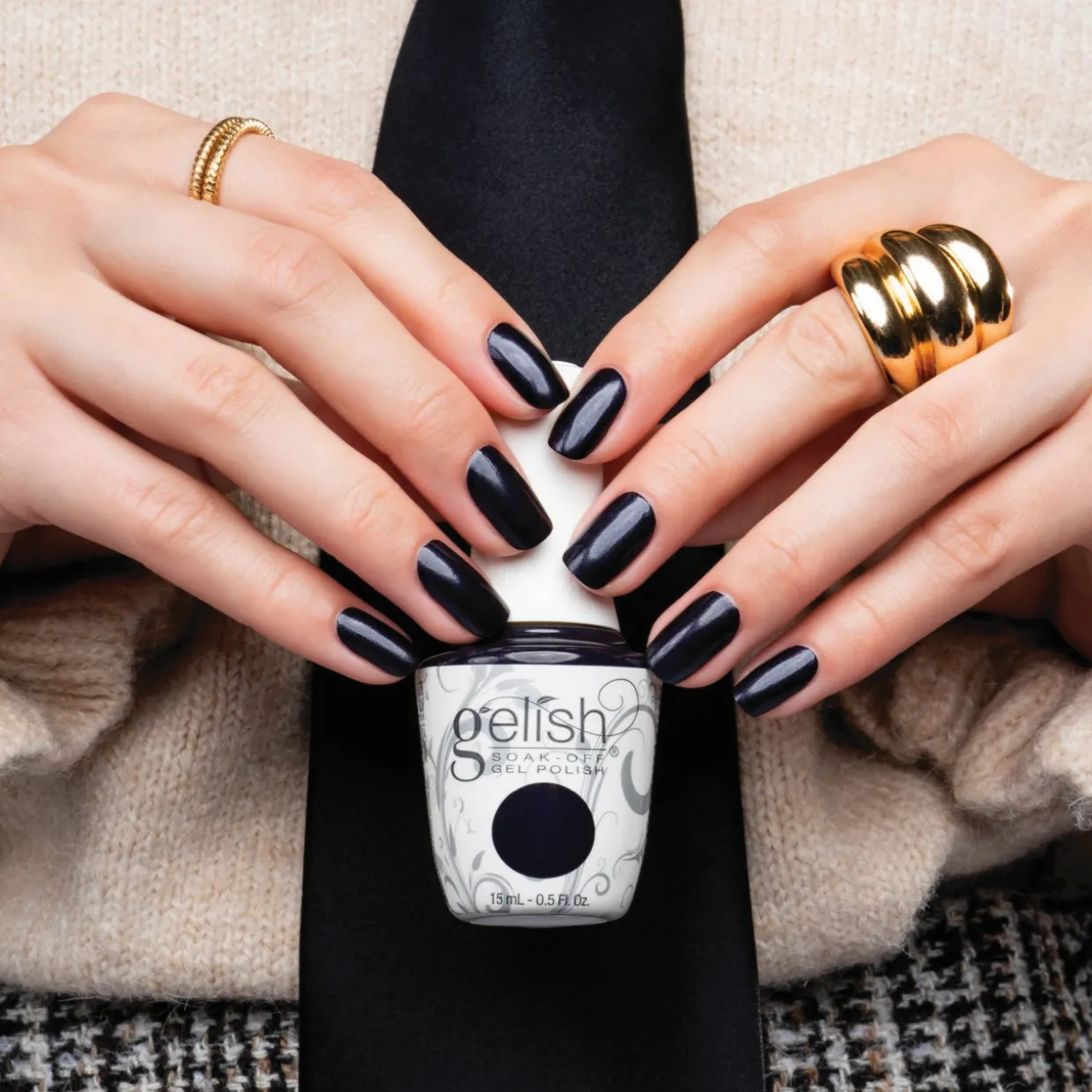 Gelish "Follow Suit" Duo, Deep Purple Pearl - Includes Gel Polish And Lacquer