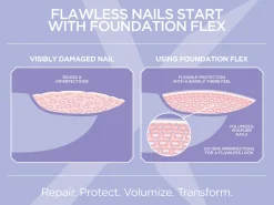 Gelish Foundation Flex Soak-Off Rubber Base Nail Gel, Clear, 15 mL | .5 fl. Oz.