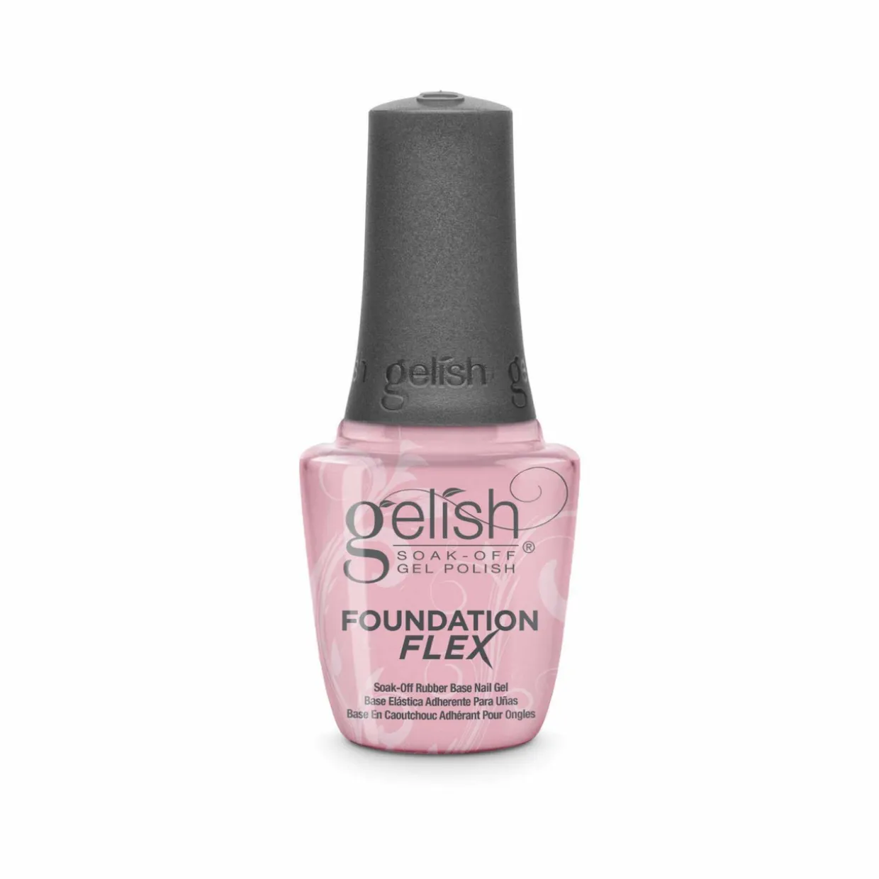 Gelish Foundation Flex Soak-Off Rubber Base Nail Gel, Light Nude, 15 mL | .5 fl. Oz.