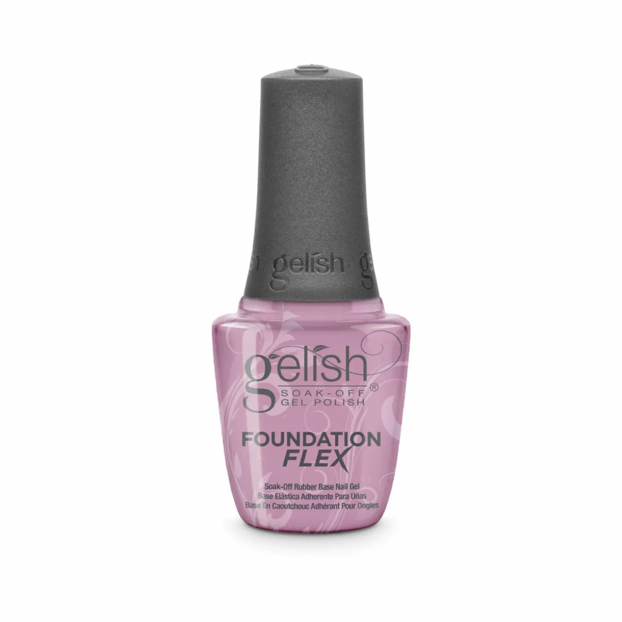 Gelish Foundation Flex Soak-Off Rubber Base Nail Gel, Light Pink, 15 mL | .5 fl. Oz.