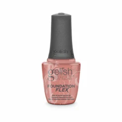 Gelish Foundation Flex Soak-Off Rubber Base Nail Gel, Cover Beige, 15 mL | .5 fl. Oz. - Case Pack of 6