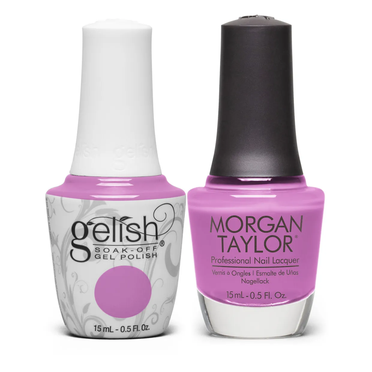 Gelish "Got Carried Away" Duo - Includes Gel Polish and Lacquer - Hot Purple Crème