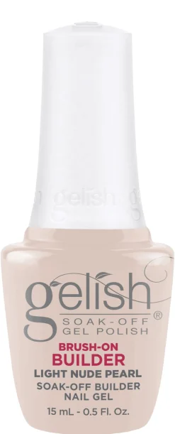 Gelish Light Nude Pearl Brush-On Builder Gel, 15 mL | .5 fl. Oz.