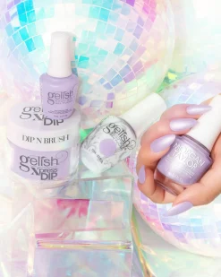 Gelish "Lucidly Lavender" Trio - Includes Gel Polish, Lacquer and Dip - Lavender Pearl
