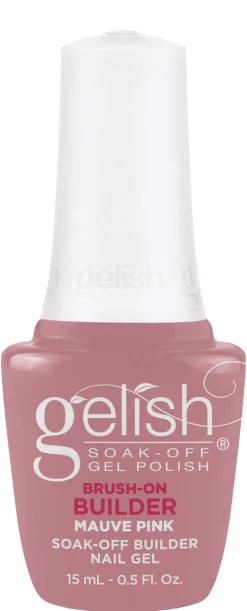 Gelish Mauve Pink Brush-On Builder Gel, 15 mL | .5 fl. Oz.
