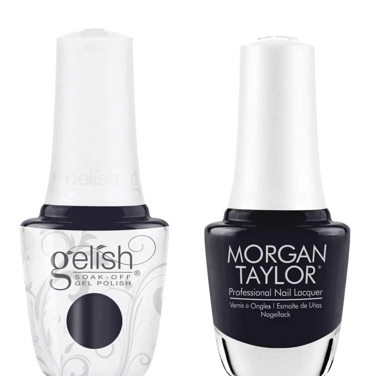 Gelish "Night After Night" Duo - Includes Gel Polish and Lacquer- Indigo Creme