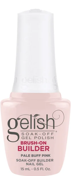 Gelish Pale Buff Pink Brush-On Builder Gel, 15 mL | .5 fl. Oz.