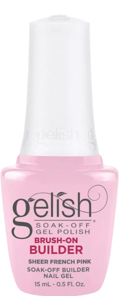 Gelish Sheer French Pink Brush-On Builder Gel, 15 mL | .5 fl. Oz.
