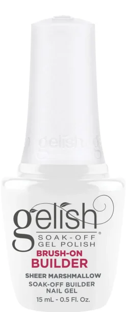 Gelish Sheer Marshmallow Brush-On Builder Gel, 15 mL | .5 fl. Oz.