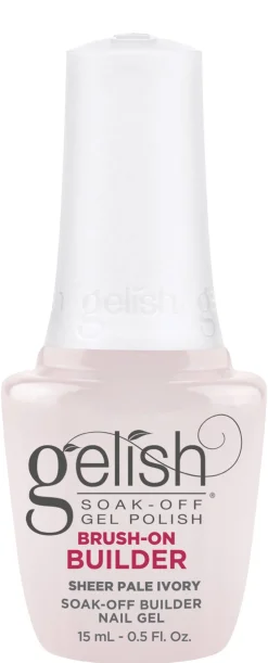 Gelish Sheer Pale Ivory Brush-On Builder Gel, 15 mL | .5 fl. Oz.