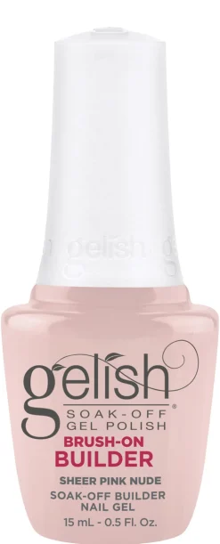 Gelish Sheer Pink Nude Brush-On Builder Gel, 15 mL | .5 fl. Oz.
