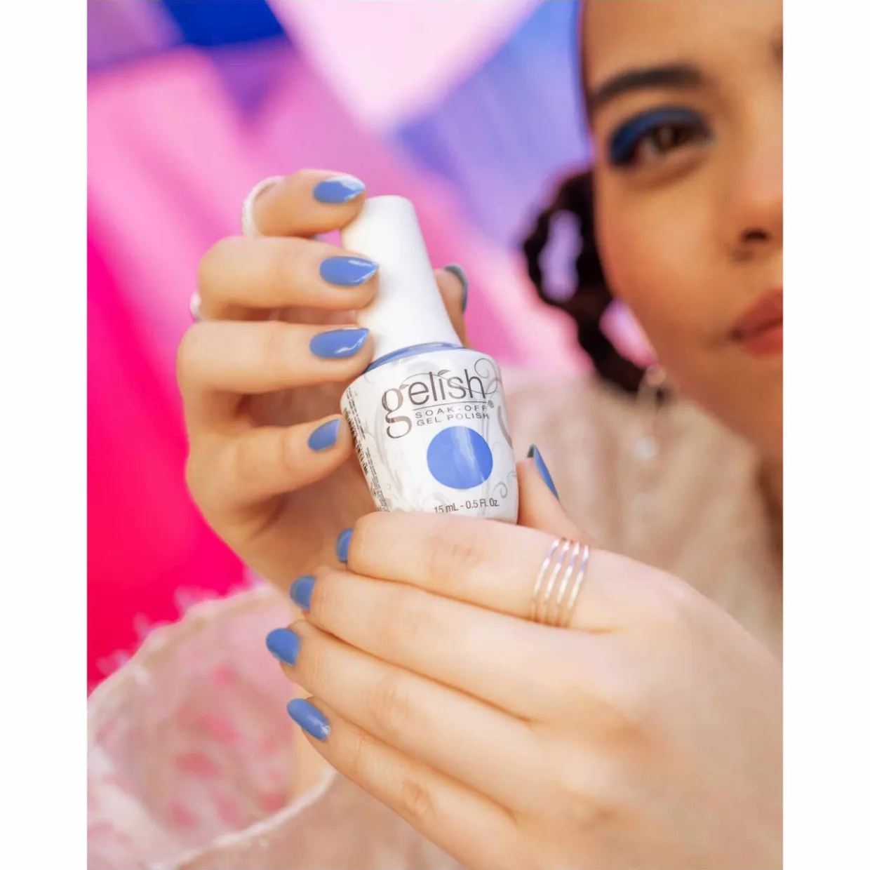 Gelish Soak-Off Gel Polish"Soaring Above It All", Bold Blue Crème, 15mL |.5 fl oz -Up In The Air Collection
