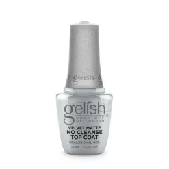 Gelish Soak-Off Gel Polish Velvet Matte No Cleanse Gel Top Coat, 15 mL | .5 fl oz - Case Pack of 6