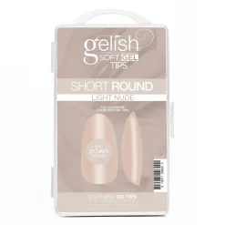 Gelish Soft Gel Tips, Light Nude Short Round, 120 ct.