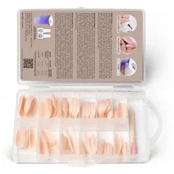 Gelish Soft Gel Tips, Light Nude Medium Coffin, 120 ct.