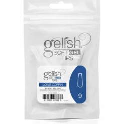 Gelish Soft Gel Tips, Long Coffin Size 9, 50 ct. Refill