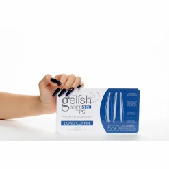 Gelish Soft Gel Tips - Long Coffin 550 ct.