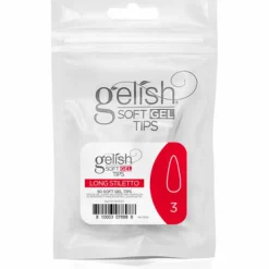 Gelish Soft Gel Tips, Long Stiletto Size 3, 50 ct. Refill